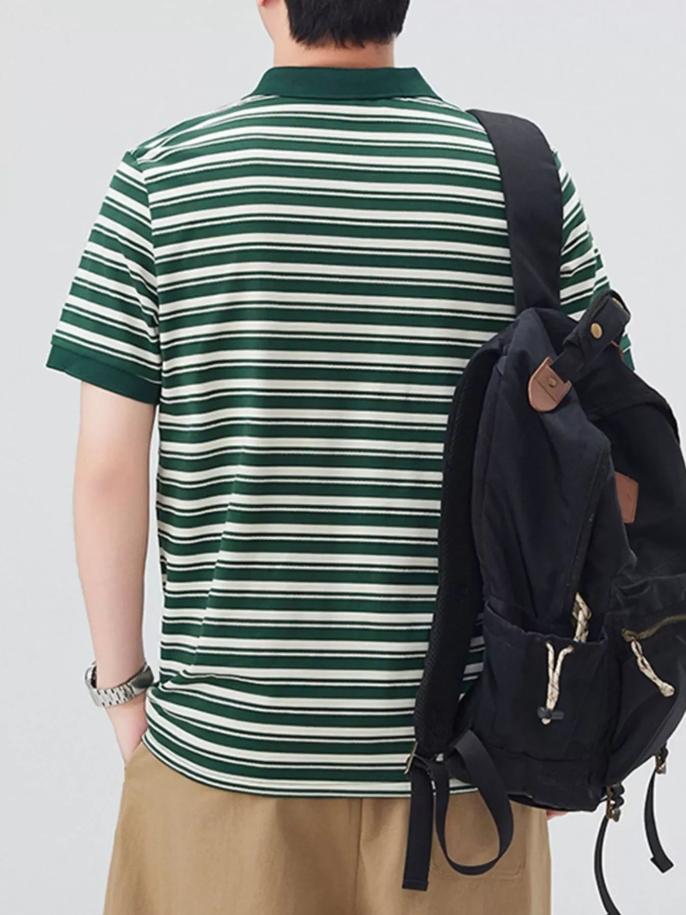 Plus Size Cotton Blend Button Detail Polo - Southern Shores Clothing