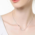Moissanite Cross Necklace Sterling Silver - Southern Shores Clothing
