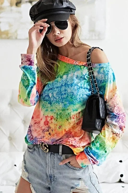Tie Dye Soft Knit Jersey T Shirt For Outings - Southern Shores Clothing