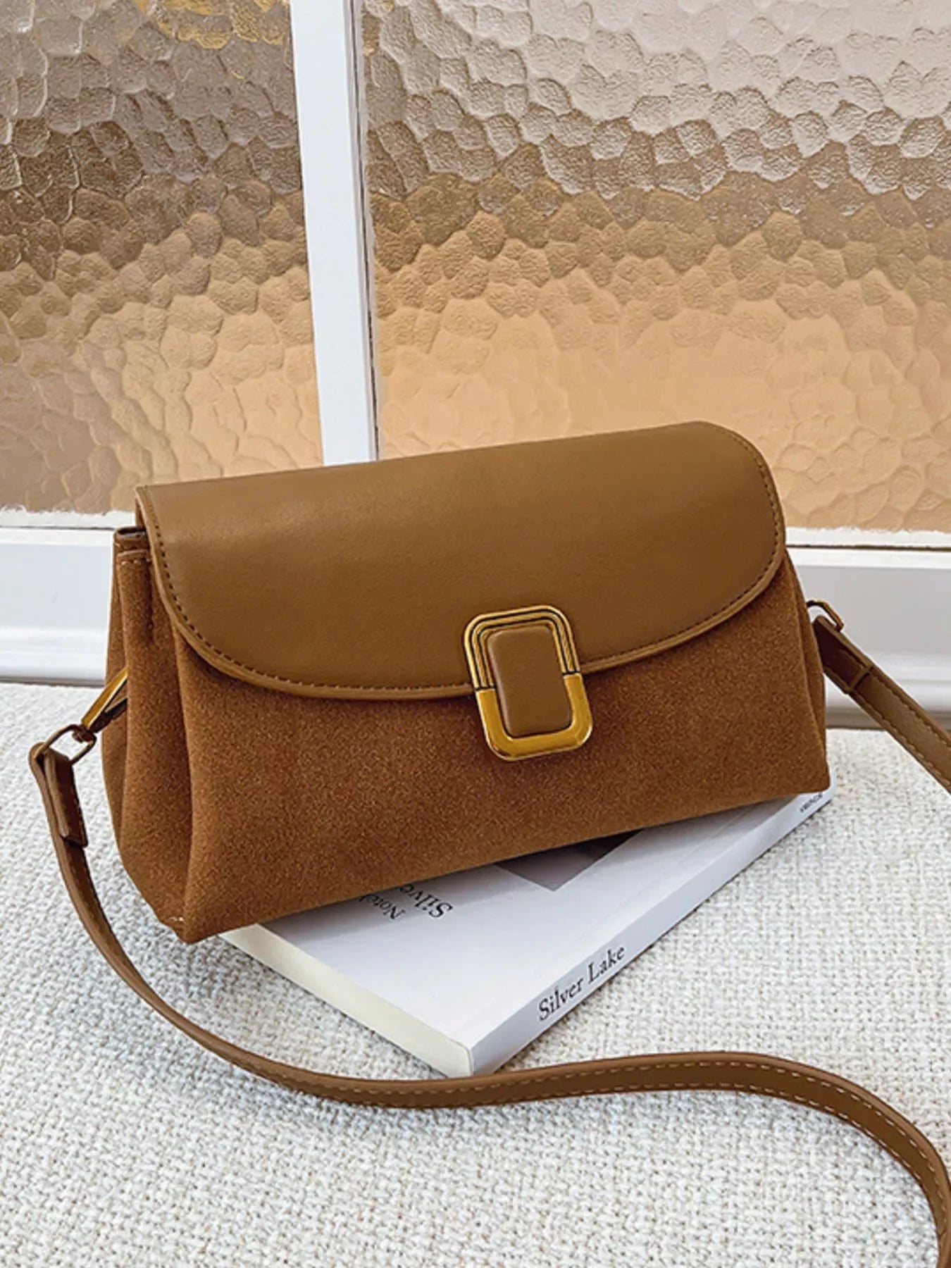 Buckle Flap Crossbody Bag With Secure Strap - Southern Shores Clothing