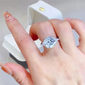 5 Carat Moissanite Sterling Silver Ring Coastal Style - Southern Shores Clothing
