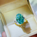 Moissanite Platinum-Plated Sterling Silver Ring - Southern Shores Clothing
