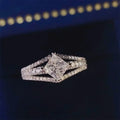 1 Carat Moissanite Platinum-Plated Sterling Silver Ring - Southern Shores Clothing