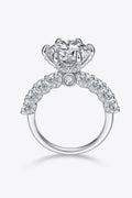 Minimalist 5 Carat Moissanite Side Stone Ring - Southern Shores Clothing
