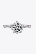 Rose Gold 1 Carat Moissanite Ring 6-Prong - Southern Shores Clothing