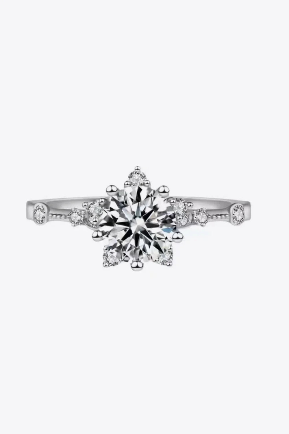 Rose Gold 1 Carat Moissanite Ring 6-Prong - Southern Shores Clothing