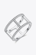 Coastal Minimalist Moissanite Sterling Silver Ring - Southern Shores Clothing