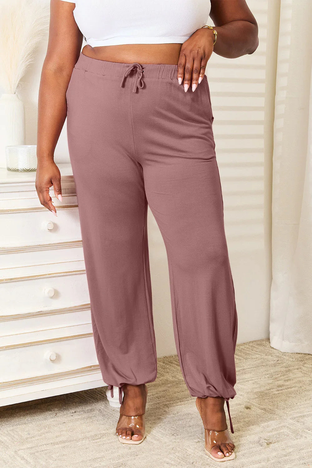 Soft Rayon Drawstring Pants With Pockets - Southern Shores Clothing