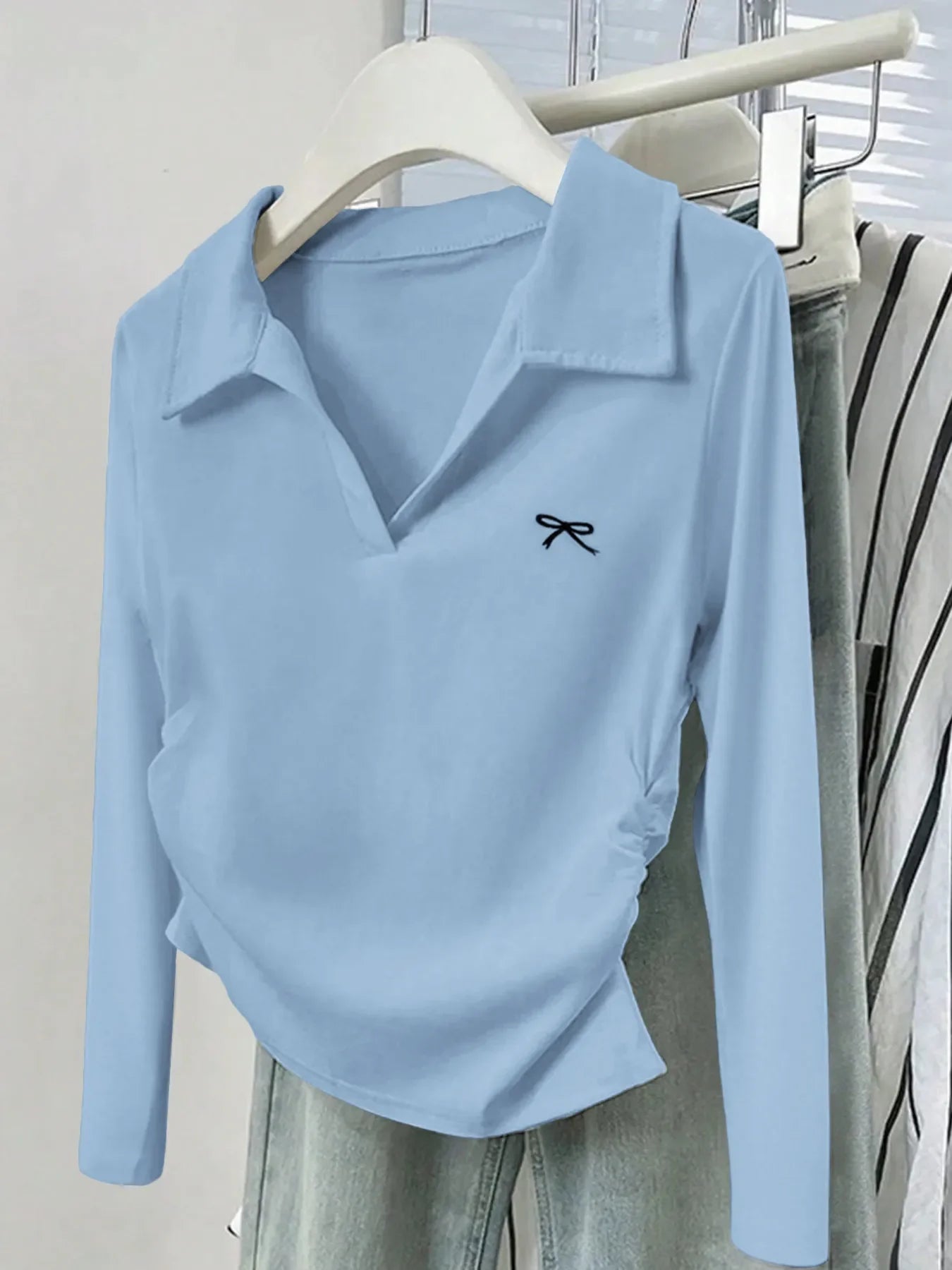 Johnny Collar Long Sleeve T-Shirt - Southern Shores Clothing