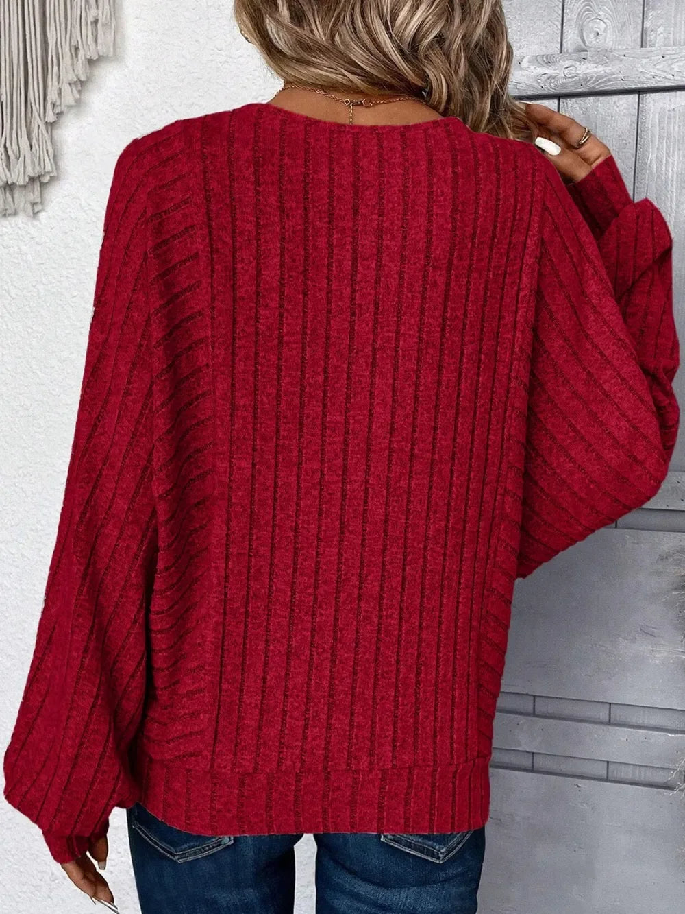 Plus Size Batwing Sleeve Round Neck T Shirt With Stretch - Southern Shores Clothing