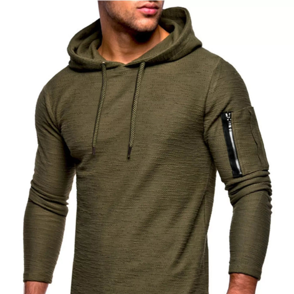 Men's Plus Size Casual Slim Fit Long Sleeve Hoodie