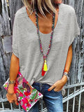 Full Size Scoop Neck Short Sleeve T-Shirt - Southern Shores Clothing