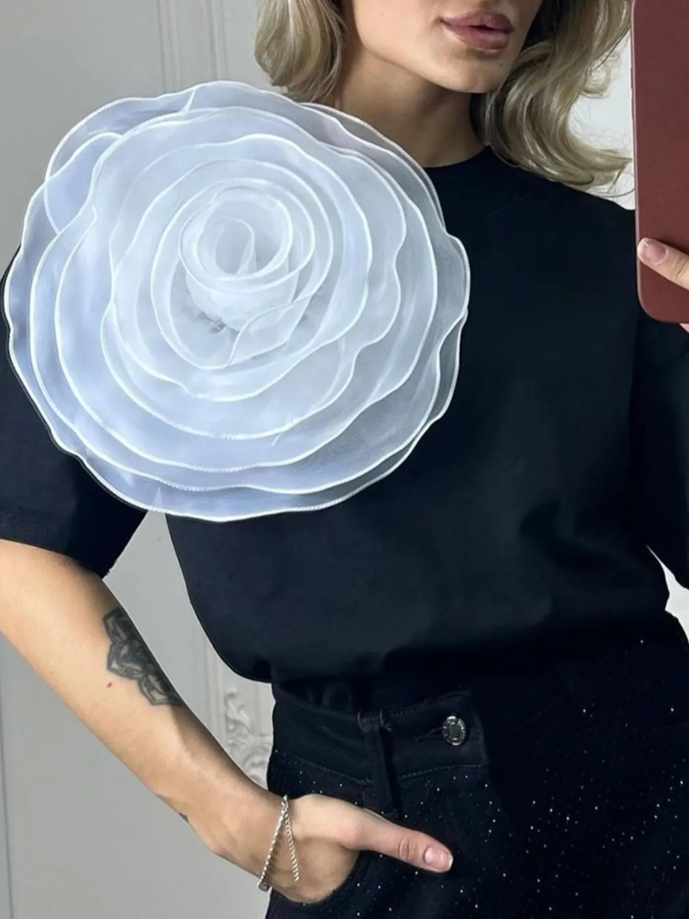Floral Print Round Neck Short Sleeve T Shirt - Southern Shores Clothing