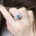 1 Carat Moissanite Zircon Sterling Silver Ring - Southern Shores Clothing