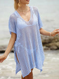V-Neck Side Tied Swimwear Cover-Up One Size - Southern Shores Clothing
