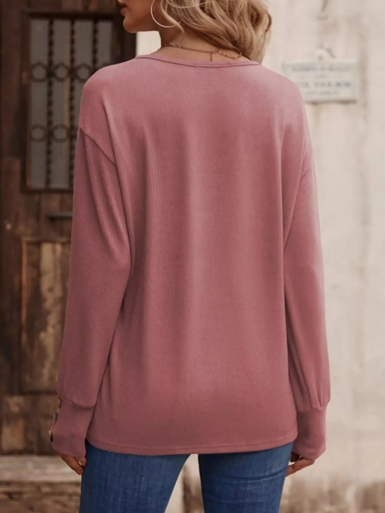 V-Neck Long Sleeve T-Shirt - Southern Shores Clothing