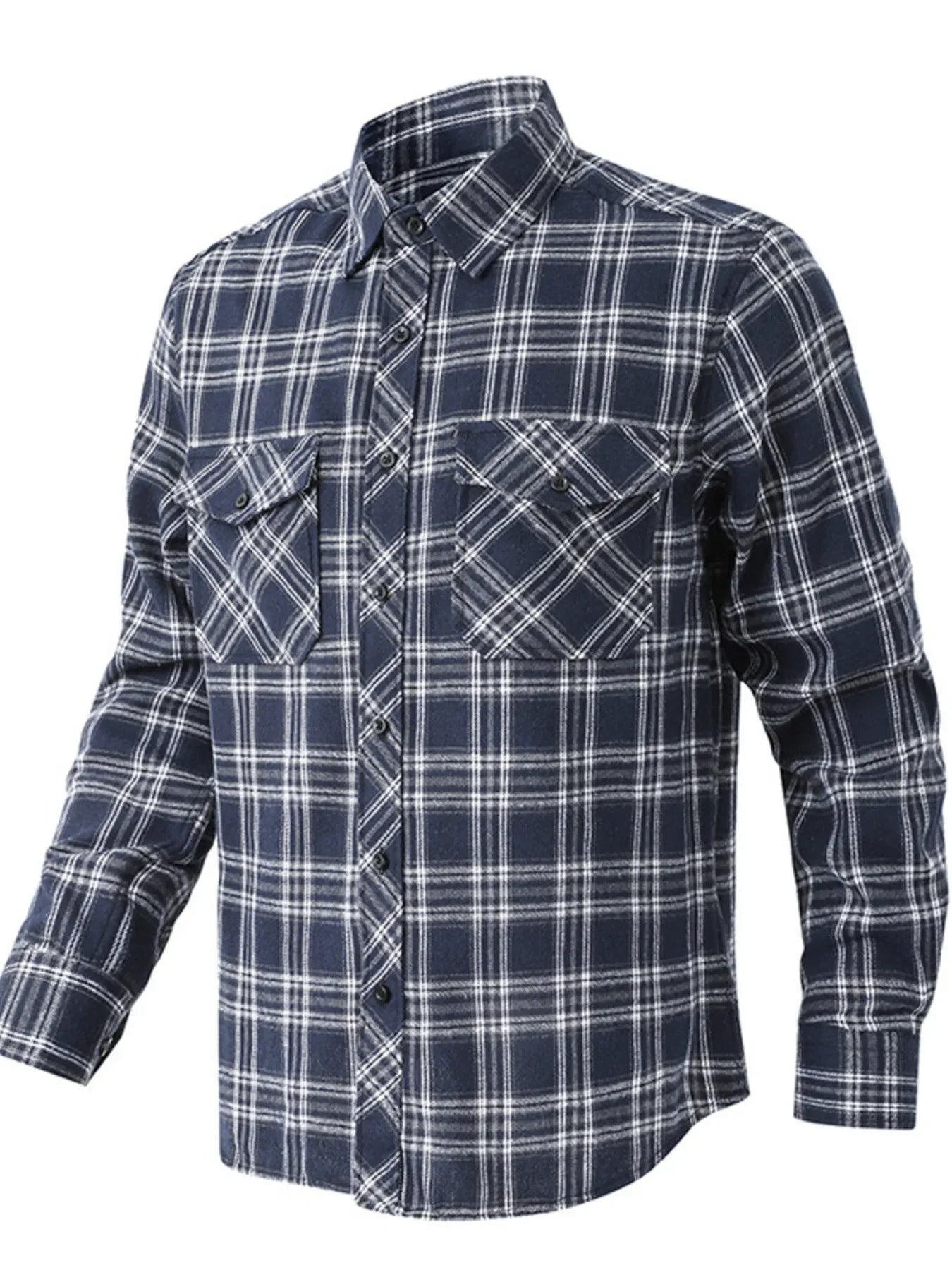 Classic Plaid Button-Up Shirt With Pockets - Southern Shores Clothing