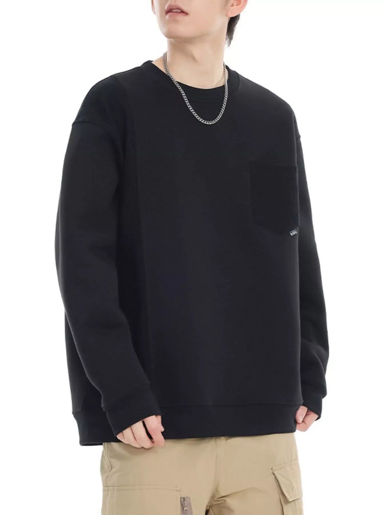 Plus Size Pocketed Long Sleeve Cotton-Polyester Sweatshirt - Southern Shores Clothing