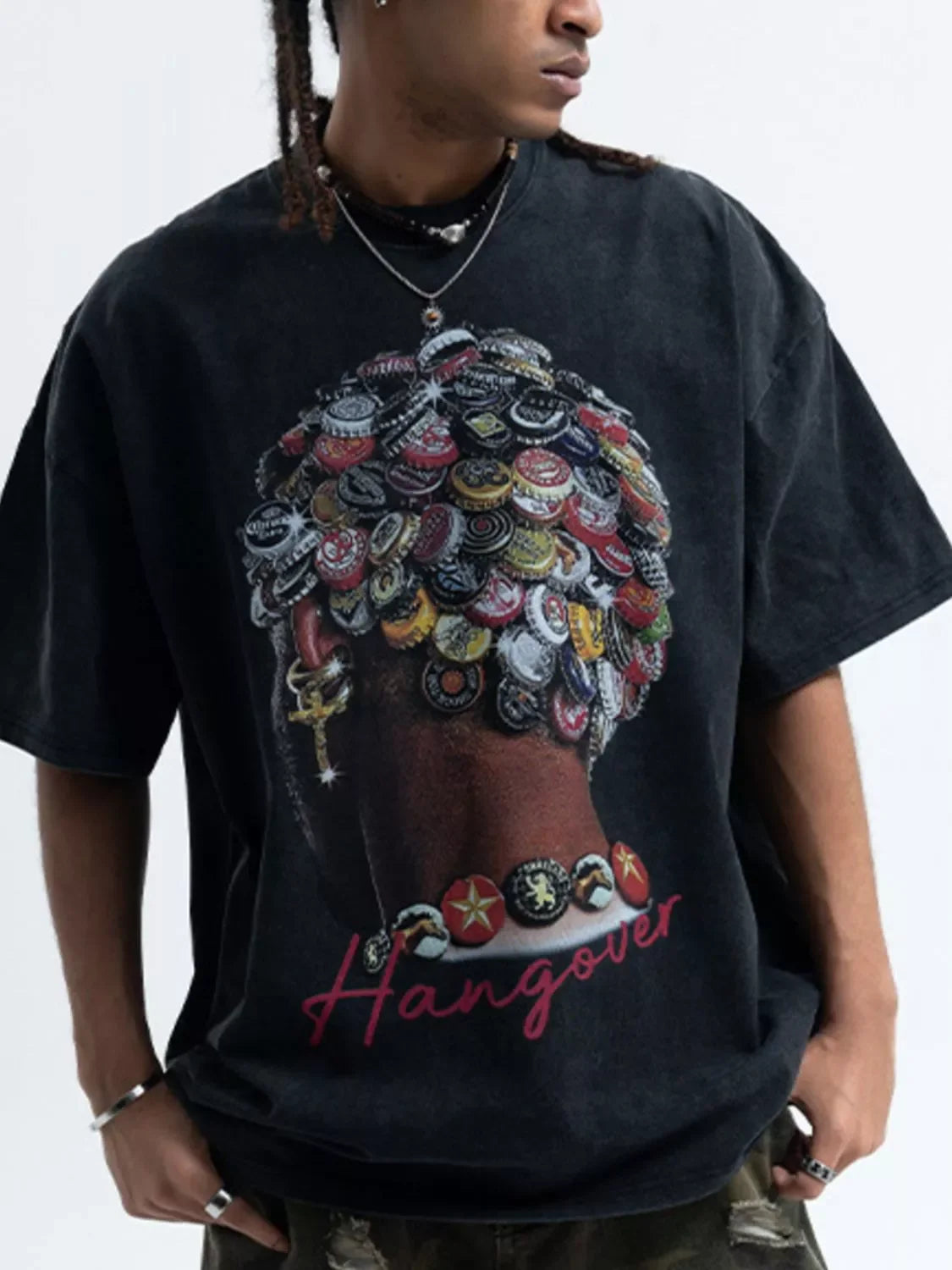 Coastal Graphic Vintage Wash Stretch T Shirt