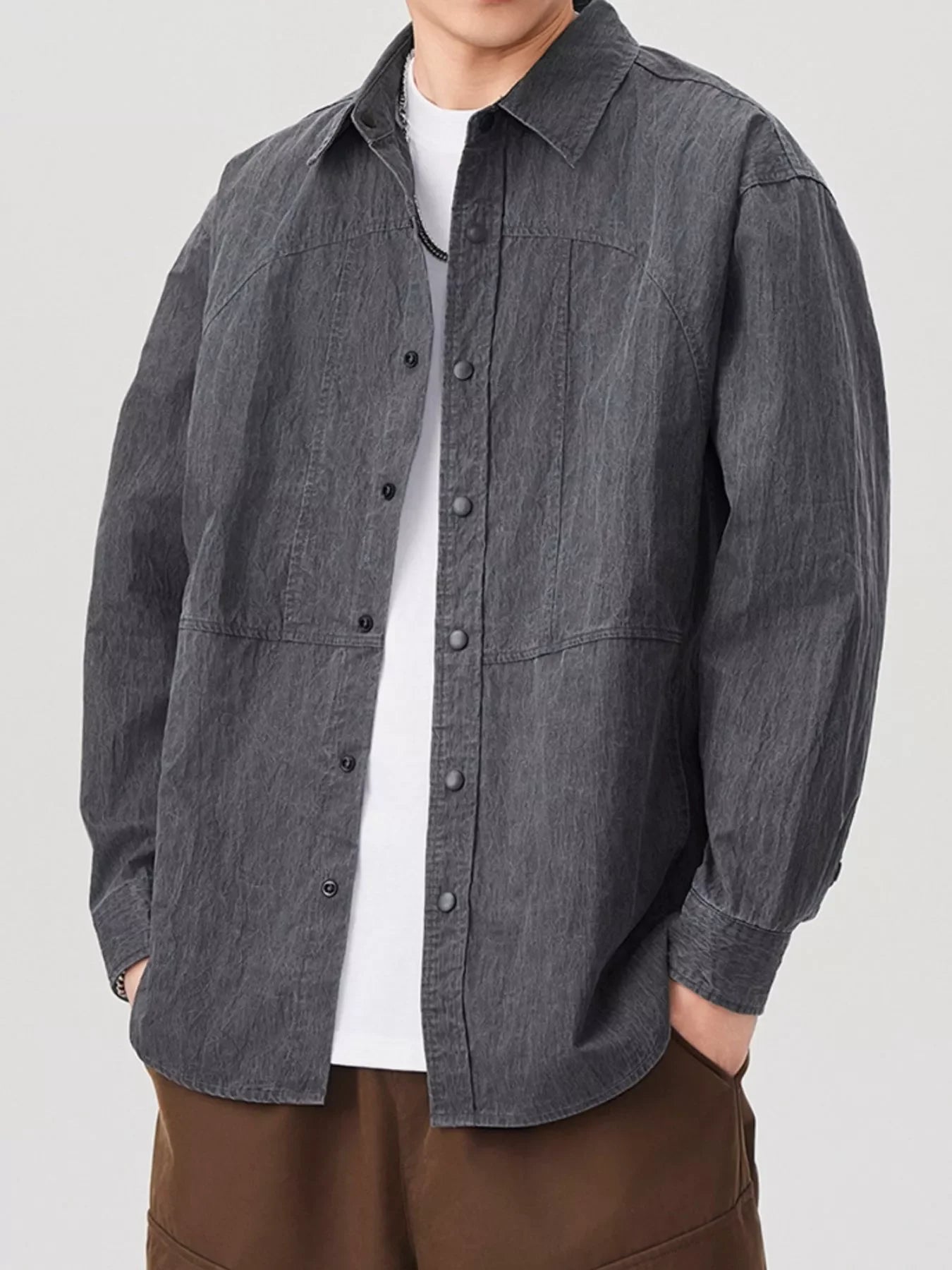 Plus Size Long Sleeve Button Up Shirt Coastal Relaxed Fit - Southern Shores Clothing