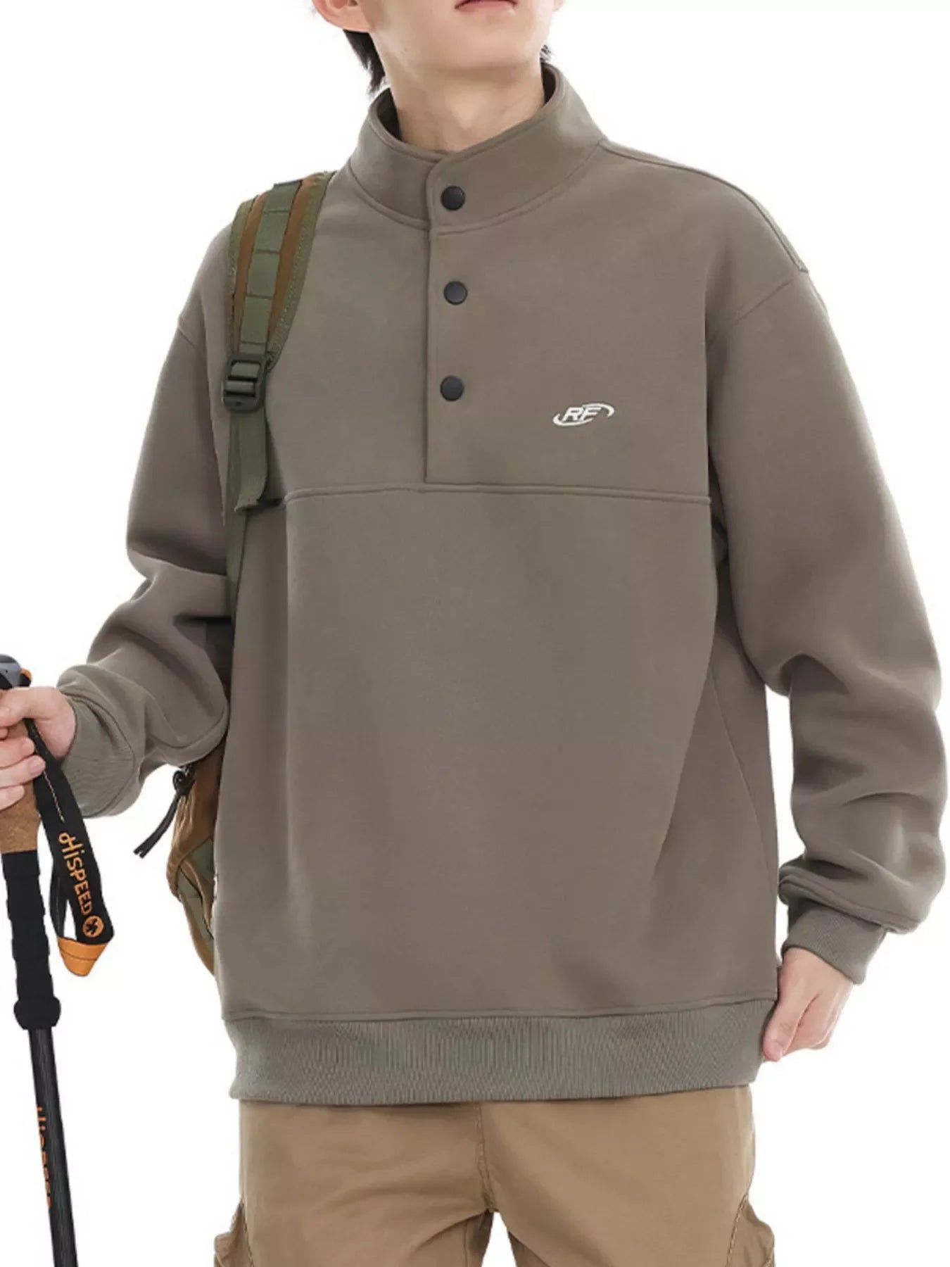 Plus Size Dropped Shoulder Long Sleeve Sweatshirt - Southern Shores Clothing