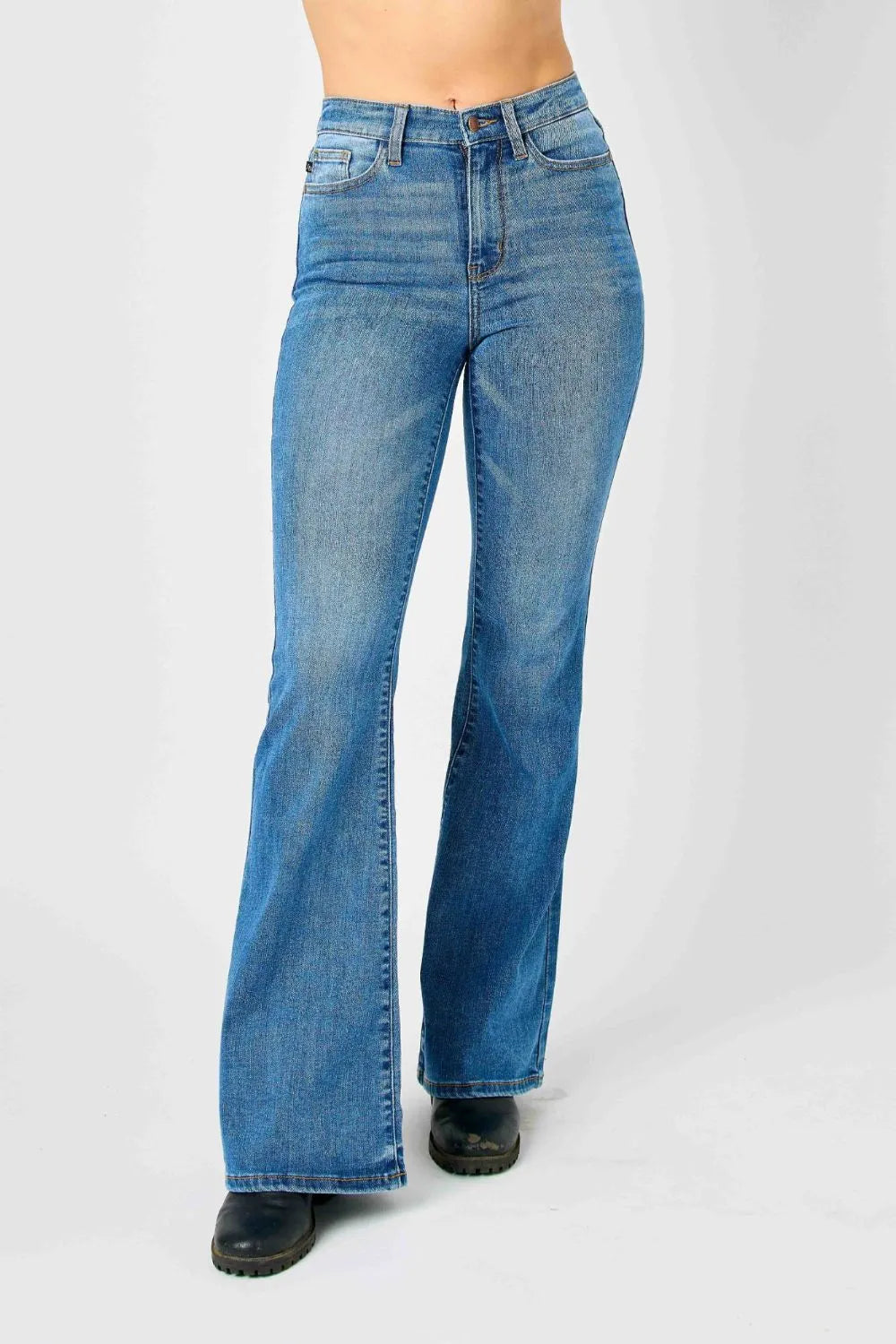 Coastal High-Waisted Classic Flare Jeans by Judy Blue Plus Size