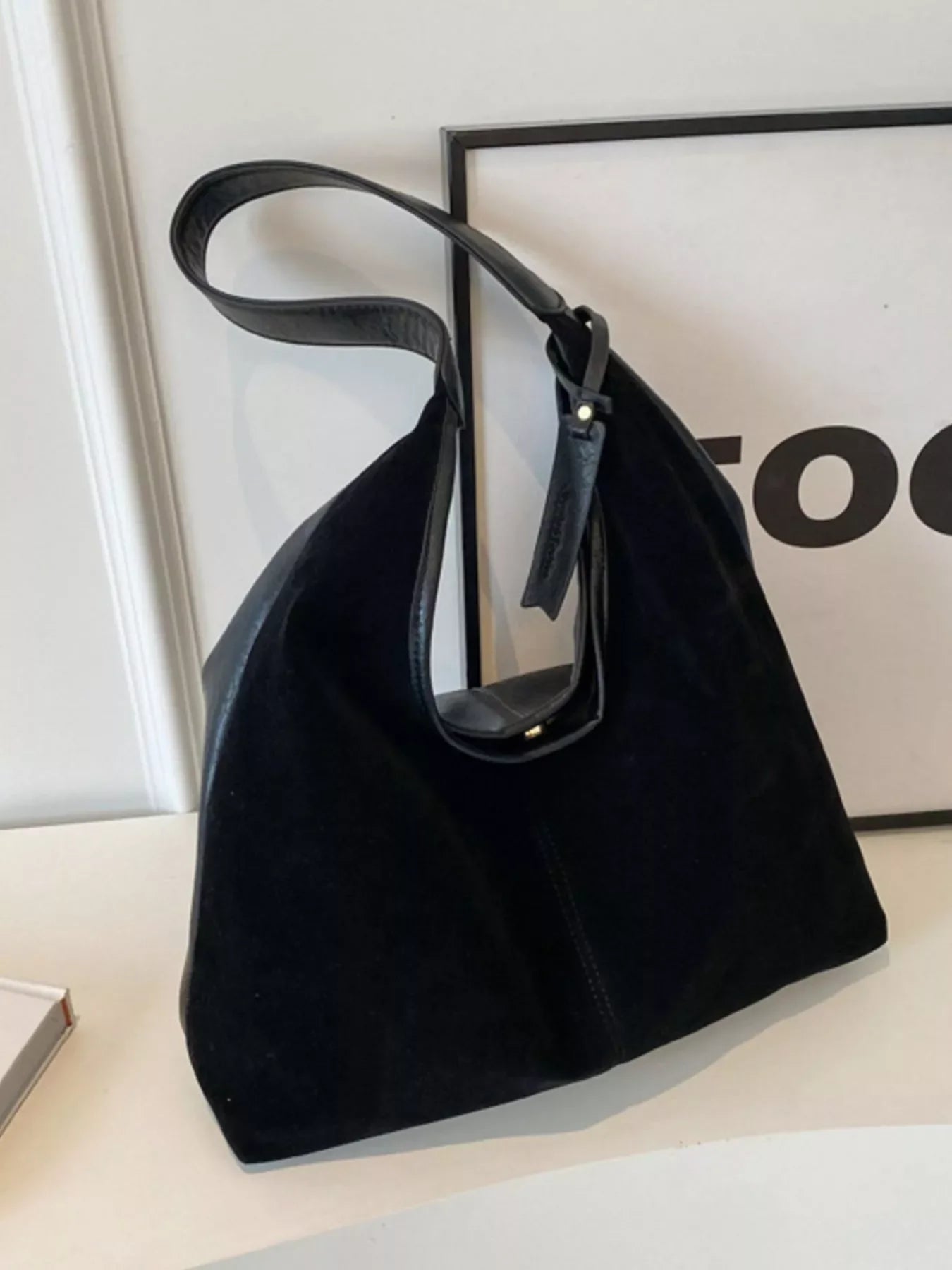 Vintage Suede Shoulder Bag Classic Style - Southern Shores Clothing