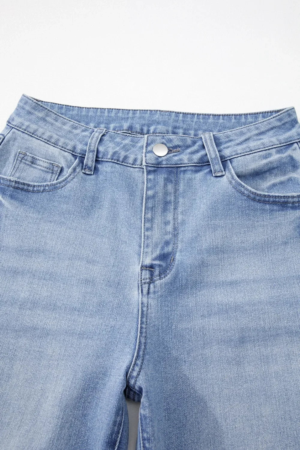 Coastal Mineral Wash High Waist Flared Jeans - Southern Shores Clothing