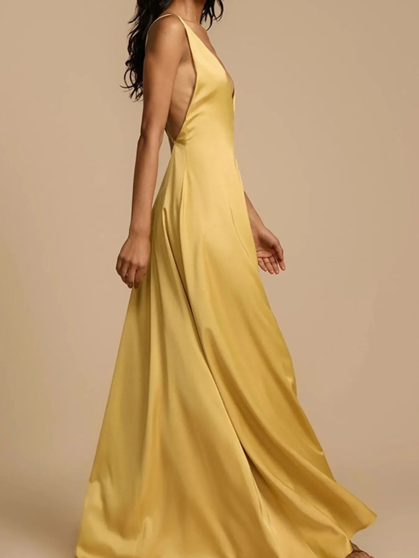Deep V-Neck Maxi Dress for Coastal Summer - Southern Shores Clothing