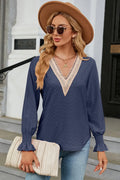 V-Neck Flounce Sleeve T-Shirt - Southern Shores Clothing