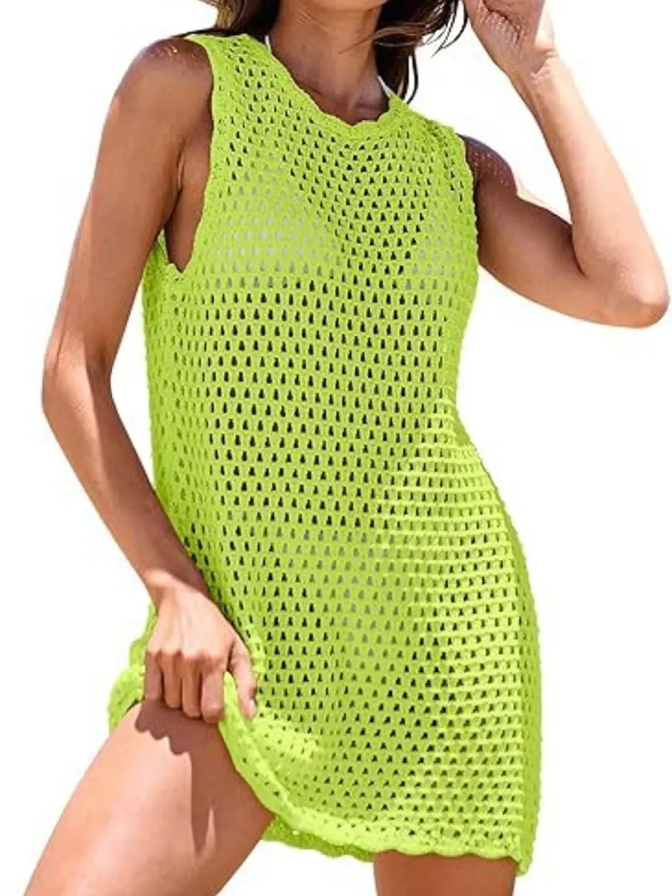 Openwork Block Cover Up Breathable Beachwear - Southern Shores Clothing