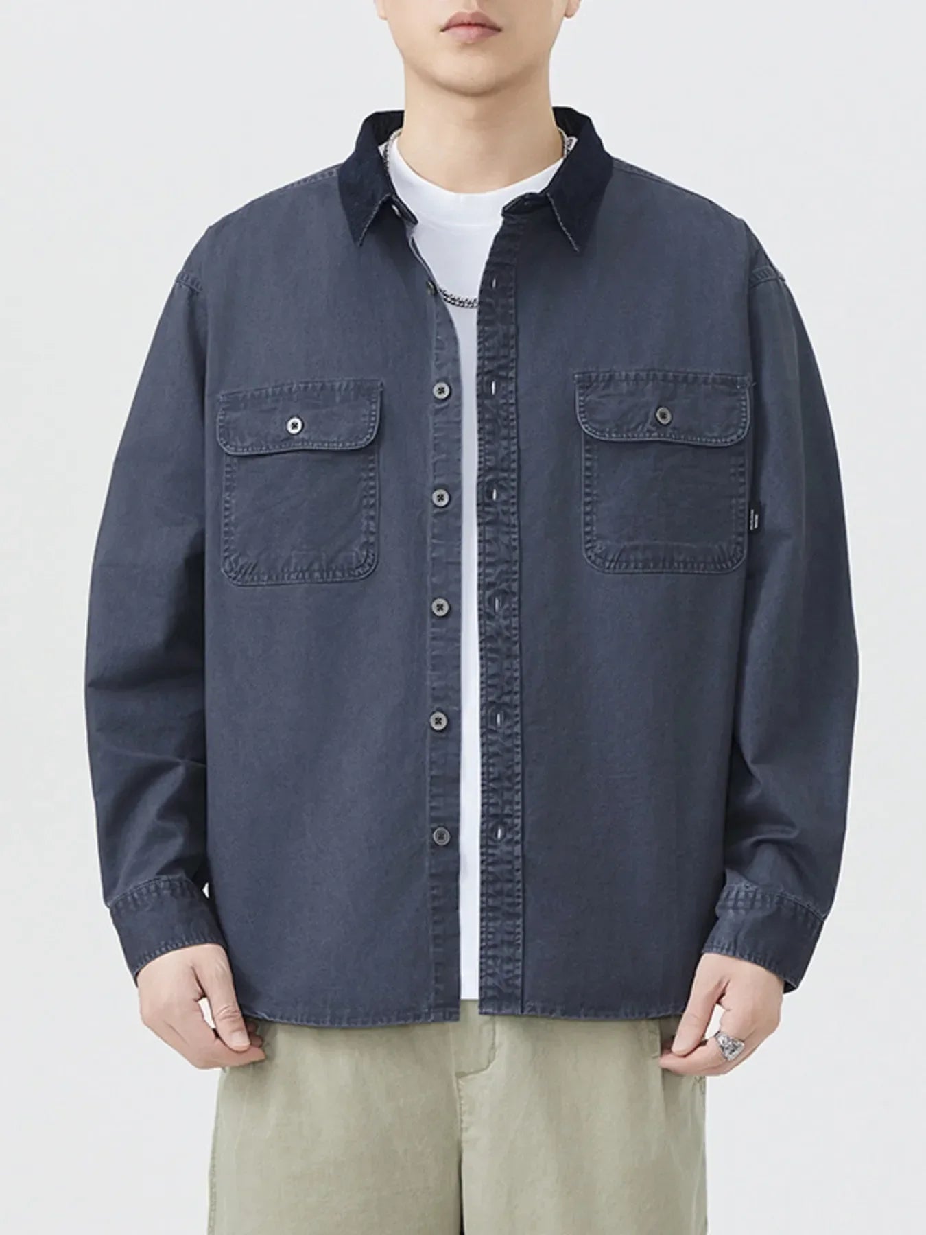 Plus Size Oversized Button Up Long Sleeve Shirt - Southern Shores Clothing