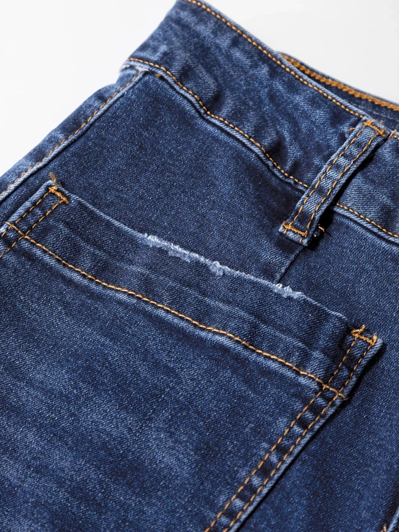Coastal Denim Patch Pocket Shift Jeans With Pockets - Southern Shores Clothing