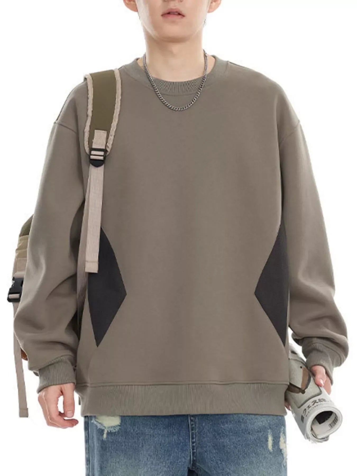 Plus Size Oversized Crew Neck Sweatshirt - Southern Shores Clothing