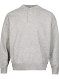 Drop Shoulder Button Detail Knit Sweater - Southern Shores Clothing