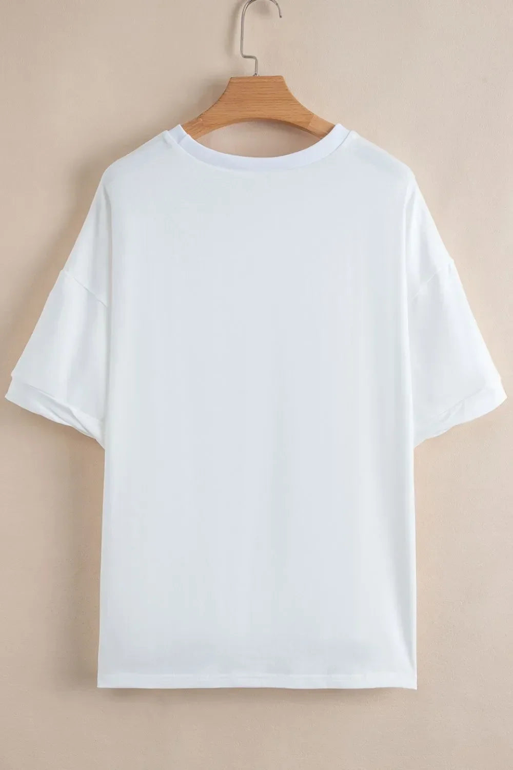 Slightly Stretchy Loose Half Sleeve Hi Low Hem Tee - Southern Shores Clothing
