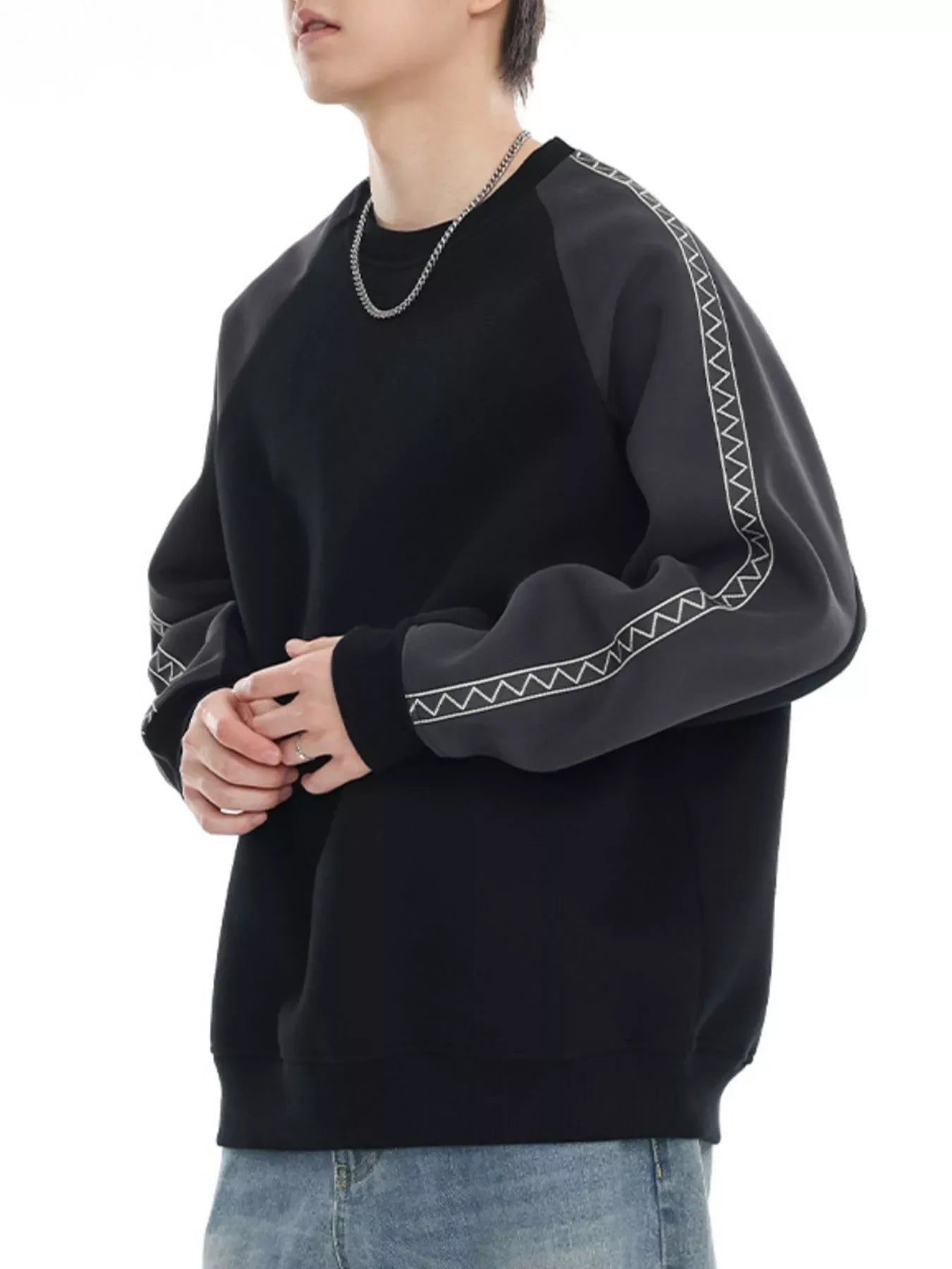 Plus Size Raglan Sleeve Sweatshirt Cotton Blend - Southern Shores Clothing