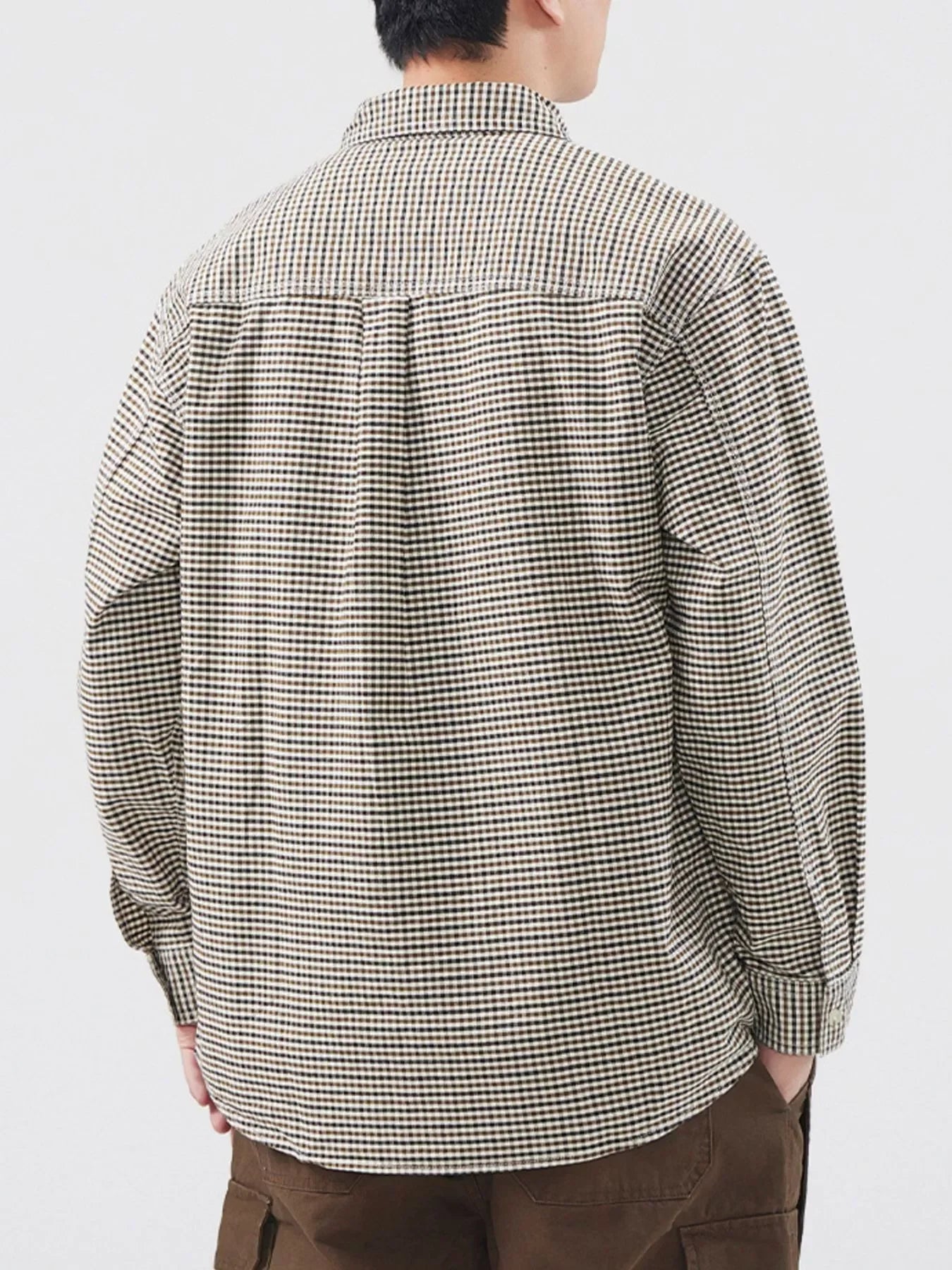Plus Size Plaid Long Sleeve Button Up Shirt - Southern Shores Clothing