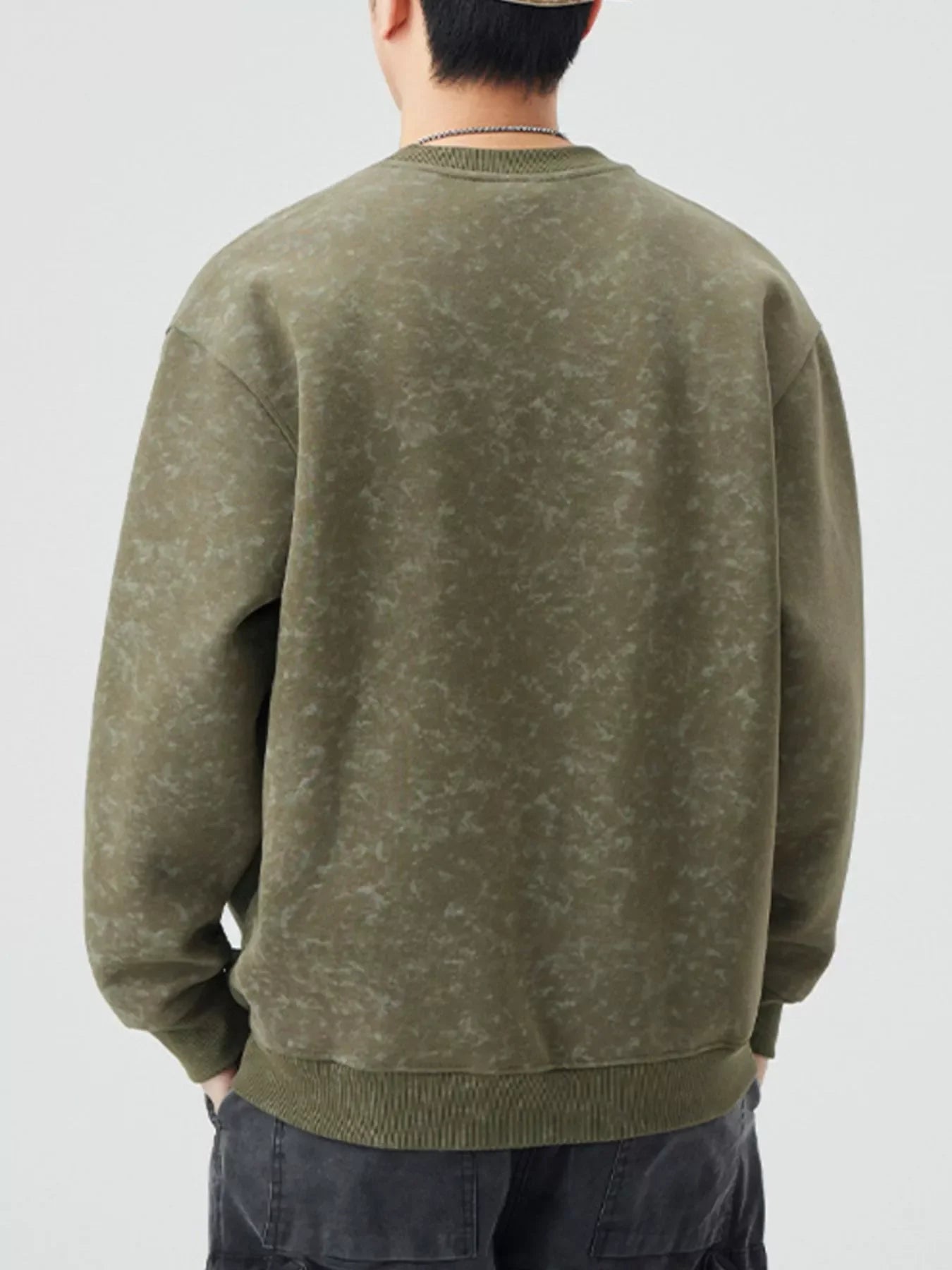 Plus Size Round Neck Long Sleeve Sweatshirt - Southern Shores Clothing