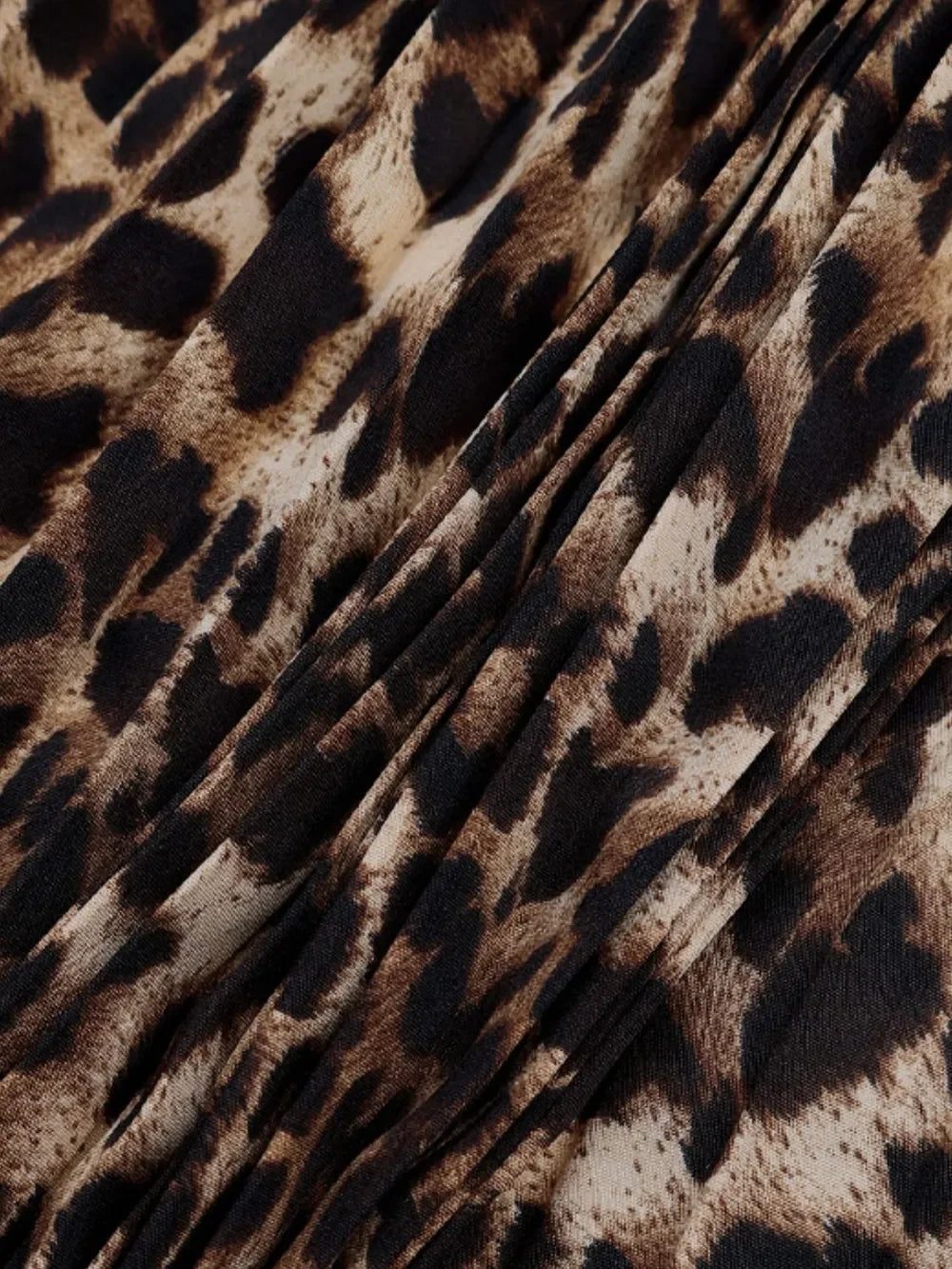 Flowing Leopard Print Pleated Maxi Skirt - Southern Shores Clothing