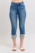 Plus Size Skinny Capris Jeans Denim Stretch - Southern Shores Clothing