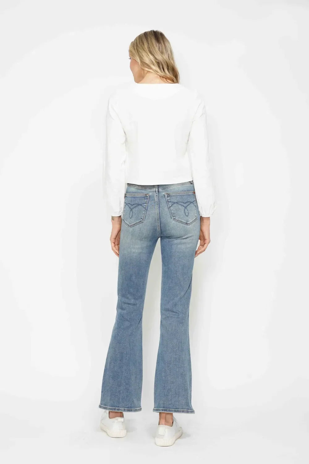 Plus Size Bootcut Denim Jeans With Tummy Control - Southern Shores Clothing