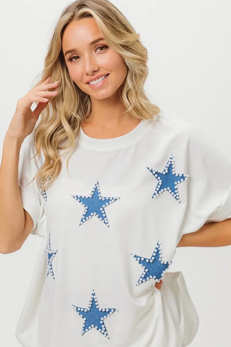Fourth Of July Terry T Shirt Patriotic Summer Comfort - Southern Shores Clothing
