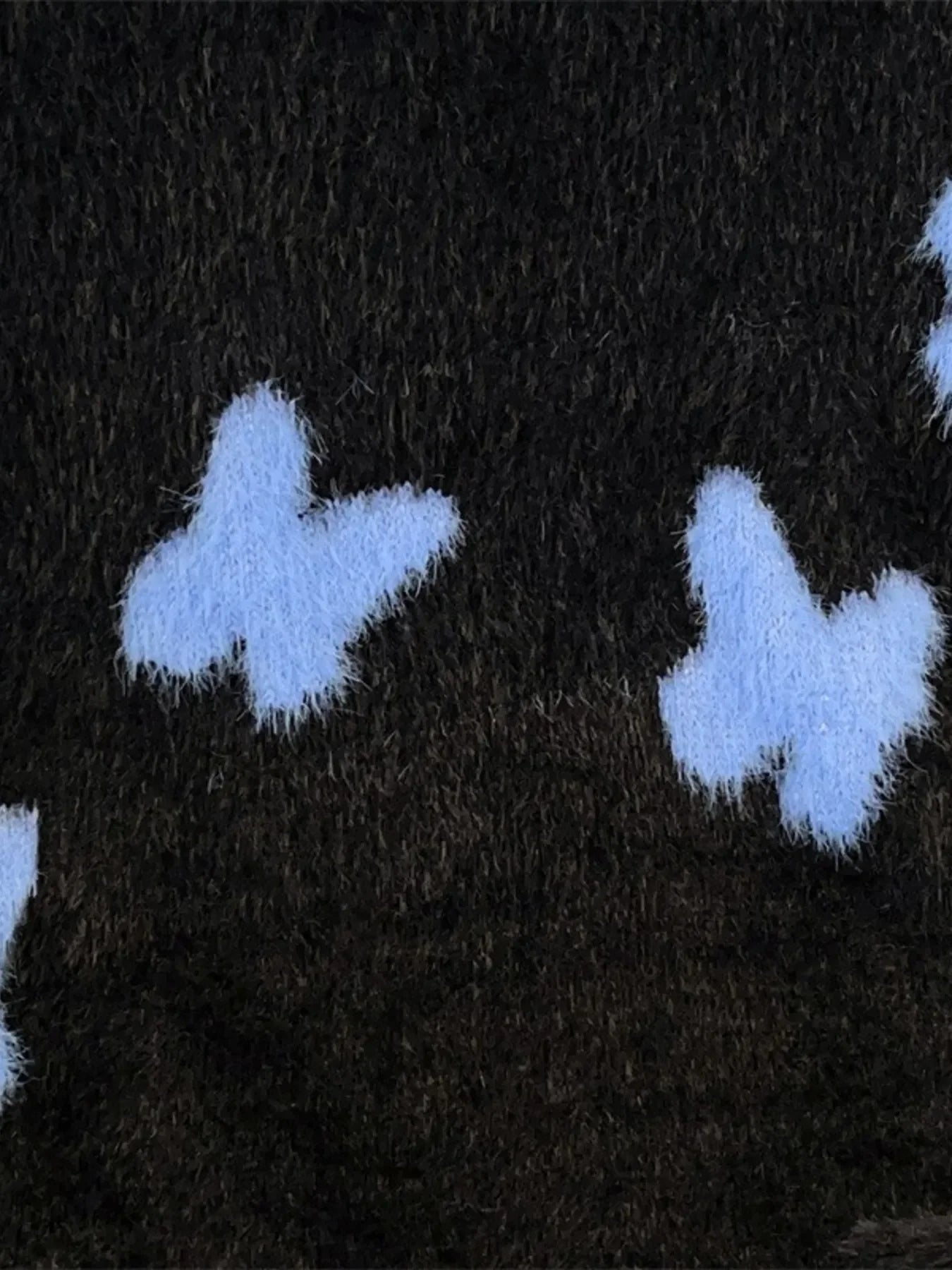 Plus Size Fluffy Butterfly Sweater Coastal Style - Southern Shores Clothing