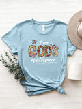 Letter Graphic Round Neck Short Sleeve T-Shirt - Southern Shores Clothing
