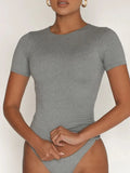 Round Neck Stretch Swim Top For Beach Activities - Southern Shores Clothing