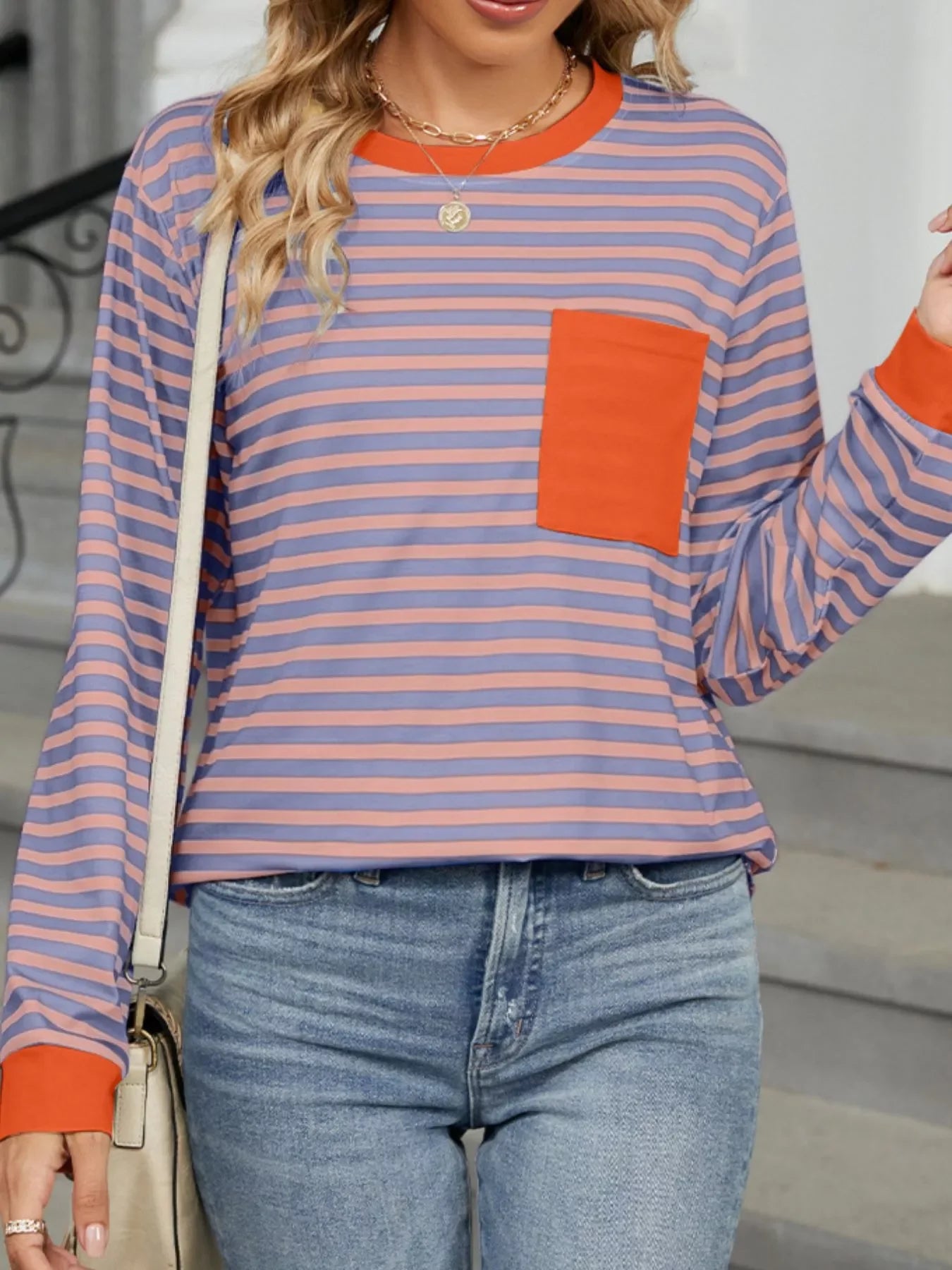 Striped Long Sleeve T-Shirt - Southern Shores Clothing