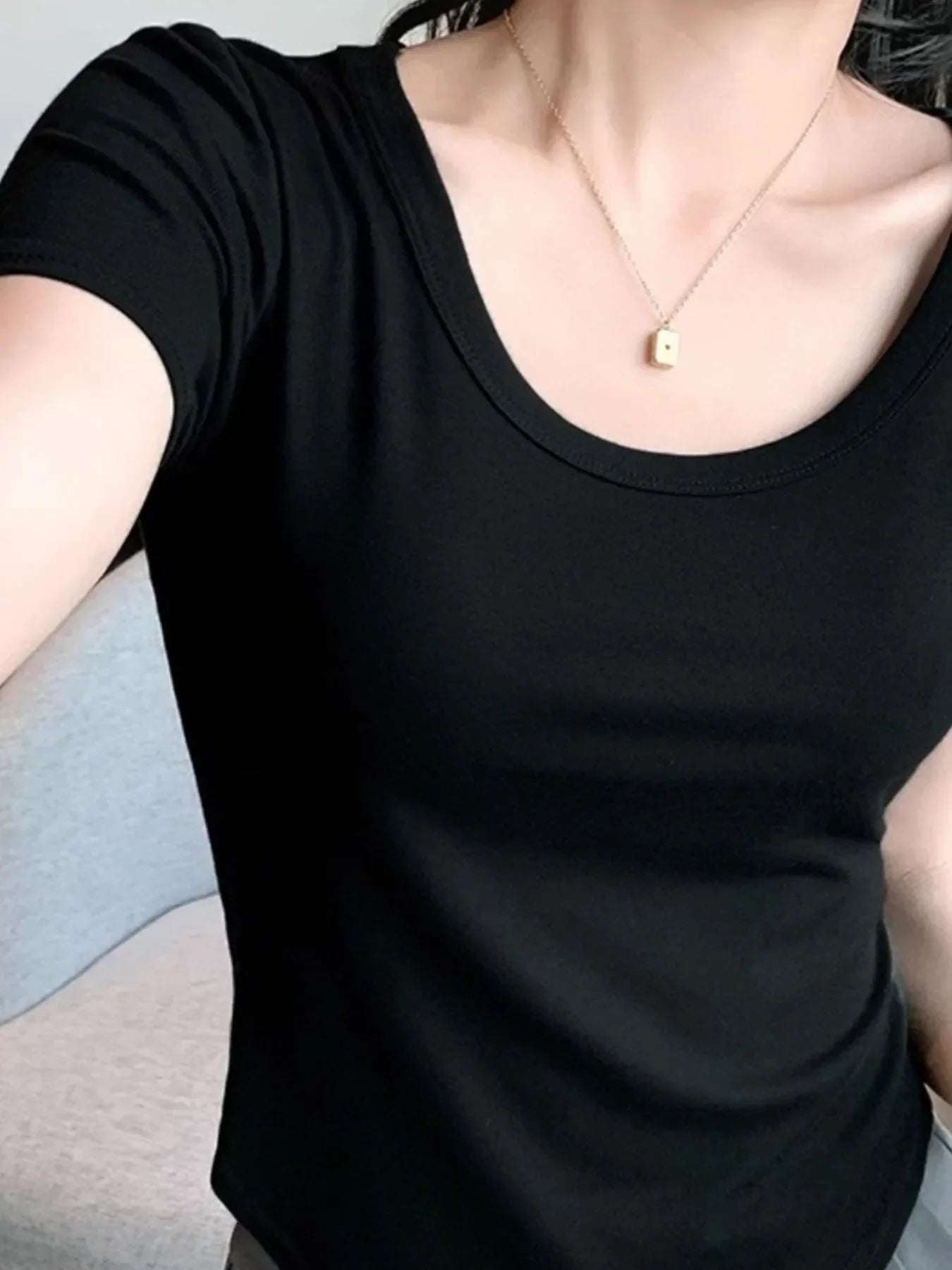 Plus Size Round Neck Short Sleeve T-Shirt - Southern Shores Clothing