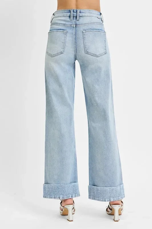 Plus Size Tummy Control High Rise Denim Jeans - Southern Shores Clothing