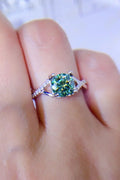 Classic 1 Carat Moissanite Sterling Silver Ring - Southern Shores Clothing